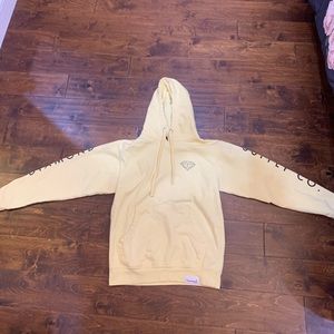 Yellow diamond supply co. hoodie (size small)